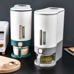 Dispensador cubo de menestras y granos 10 kg más taza medidora