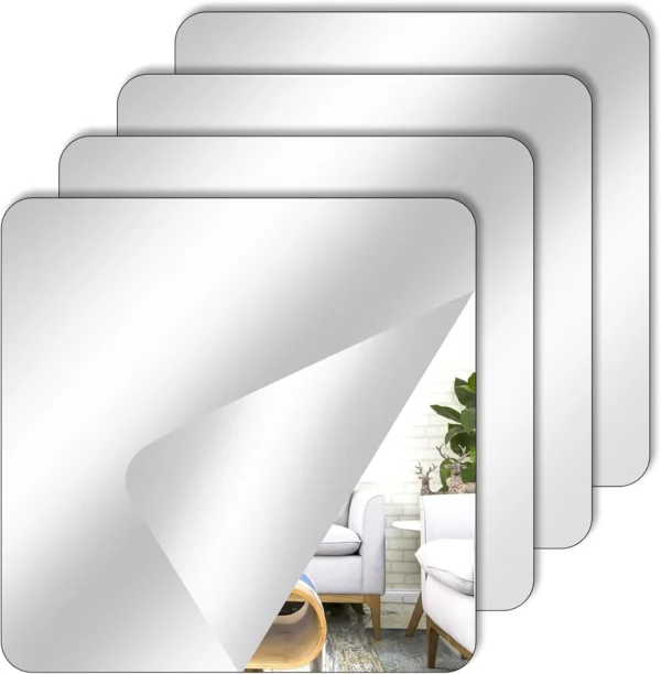 Espejo adhesivo curbo 20x20cm