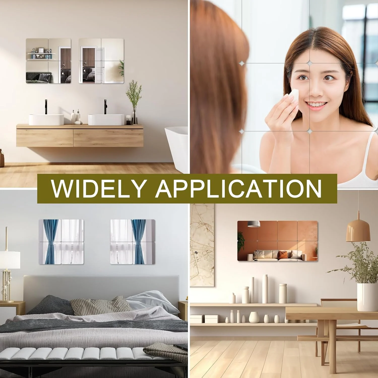 Espejo adhesivo curbo 20x20cm