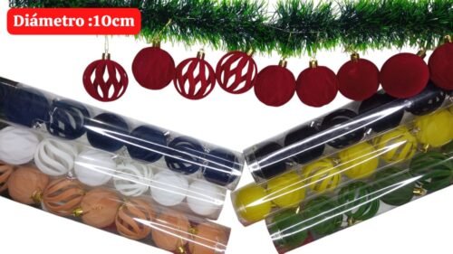 Bolitas Navideñas Elegantes 10cm