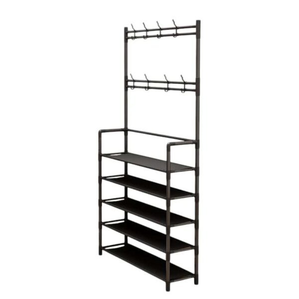 Zapatera con perchero de 5 niveles