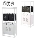 Cesta De Ropa Sucia 4 Compartimentos Multifunción