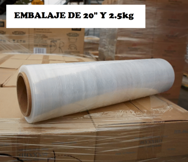 Embalaje Transparente 20″ de 2.5kg