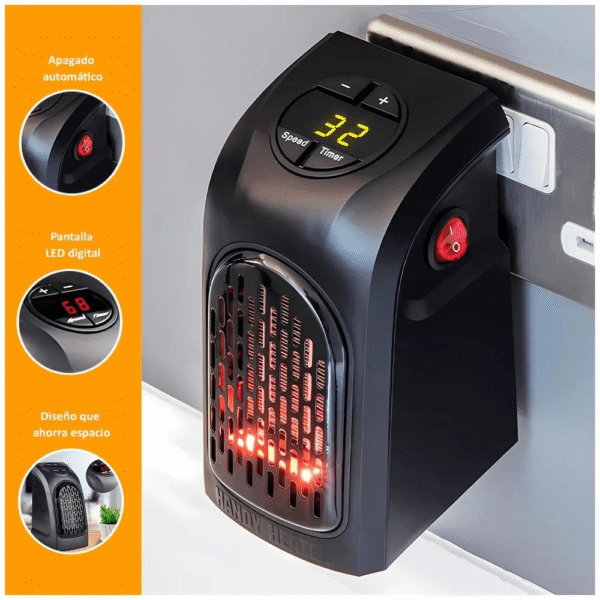 Calefactor Eléctrico Portátil Handy Heater 400W – Calor Instantáneo y Eficiente