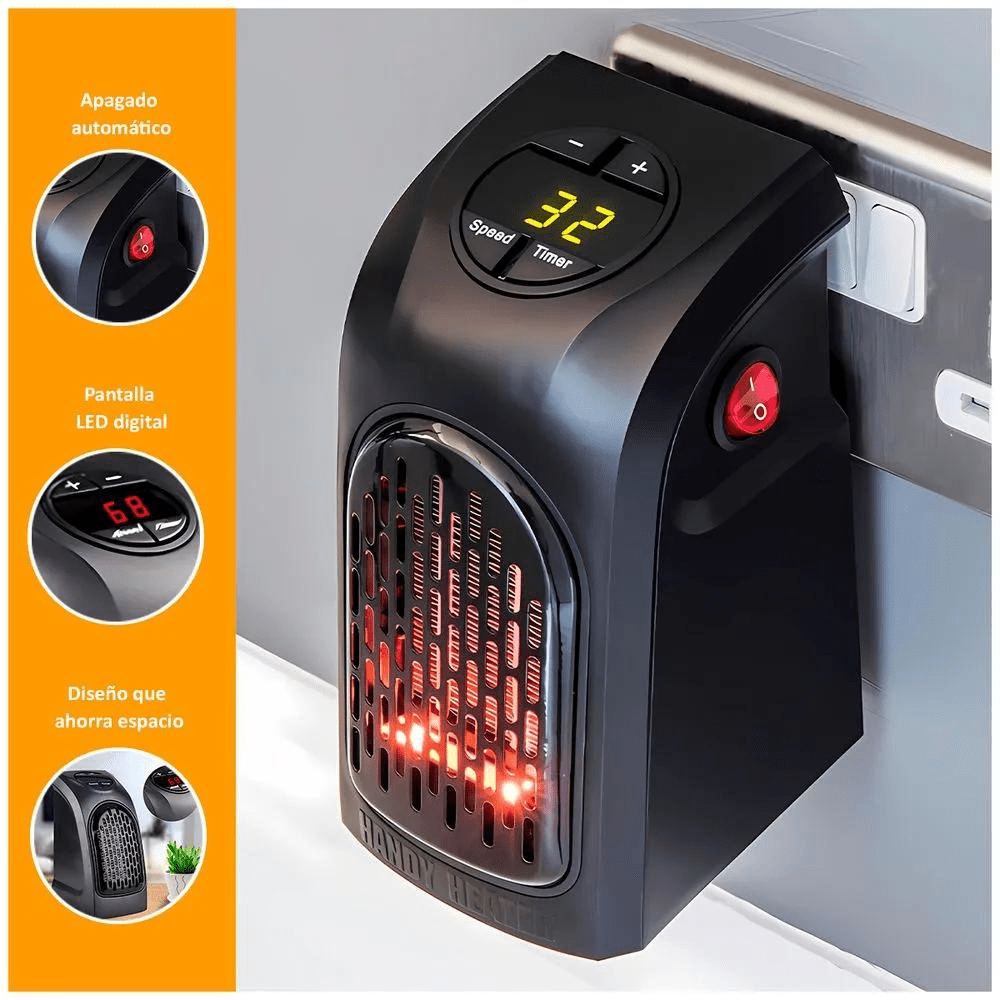 Calefactor Eléctrico Portátil Handy Heater 400W – Calor Instantáneo y Eficiente