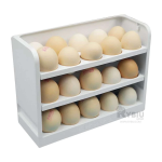 Porta huevos 3 niveles color entero