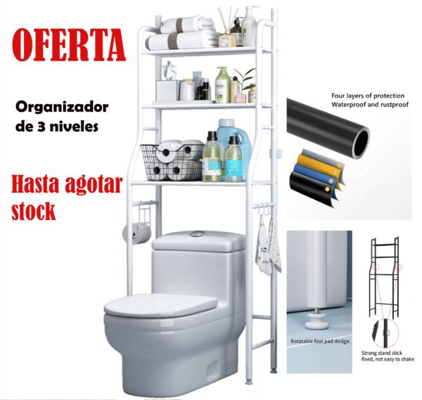 Rack Estantes de baño – Cuadrado