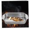 Sk00005945_3 Asadera con tapa Acero Inoxidable bandeja para hornear de 45cm