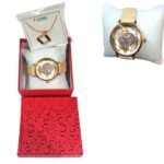 Set de Reloj + collar Diseño Flor