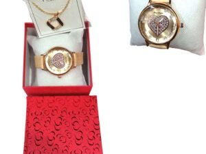 Set de Reloj + collar Diseño Flor