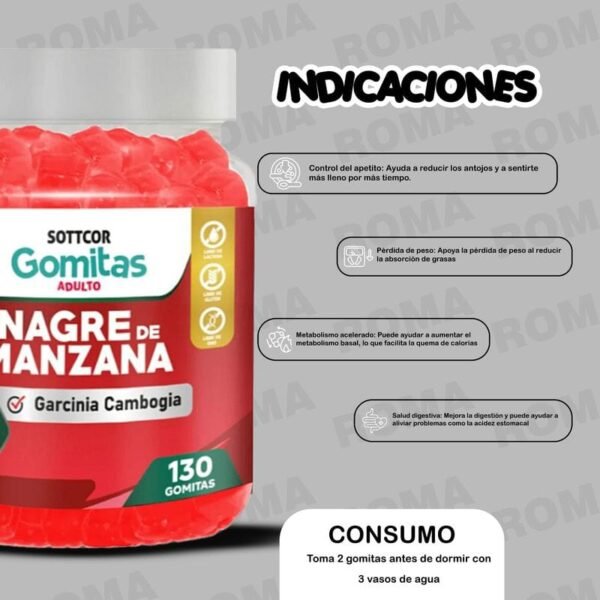 GOMITAS DE VINAGRE DE MANZANA