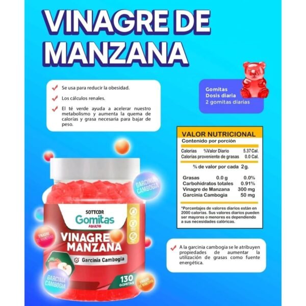 GOMITAS DE VINAGRE DE MANZANA