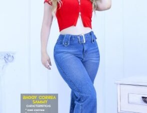 BAGGY CORREA EN DENIN RÍGIDO ( 3 PRENDAS)