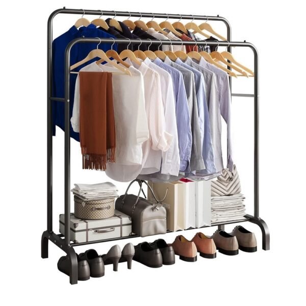 PERCHERO DE 2 BARRAS COLGADOR DE ROPA