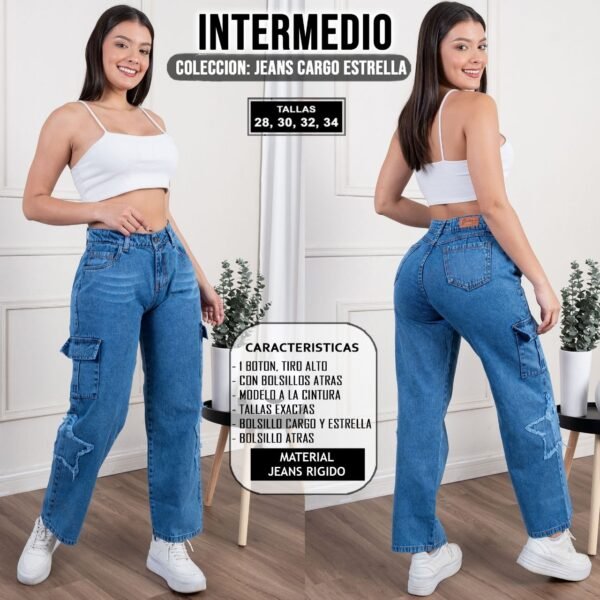 JEANS CARGO ESTRELLA