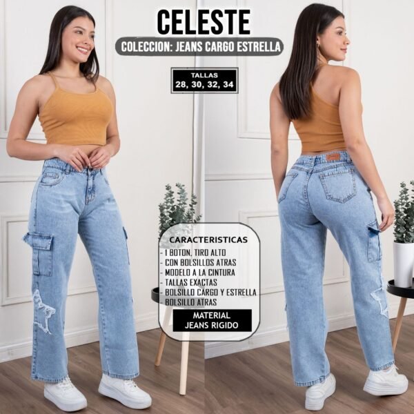 JEANS CARGO ESTRELLA