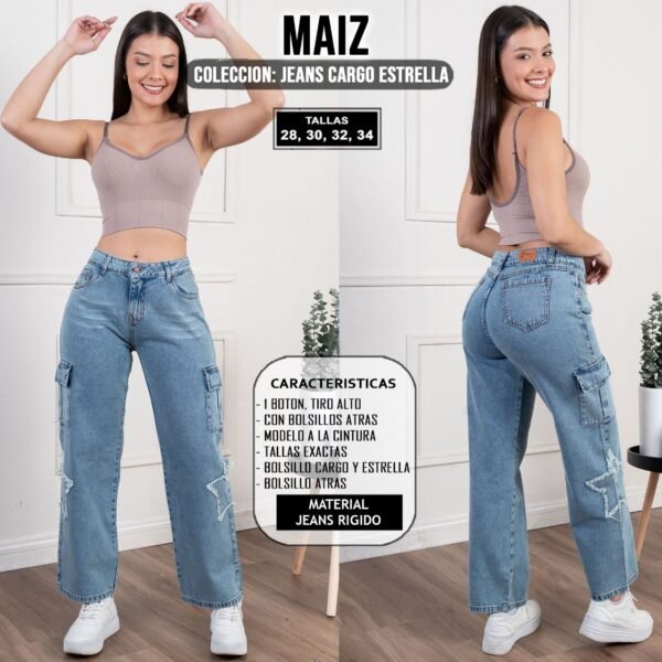 JEANS CARGO ESTRELLA