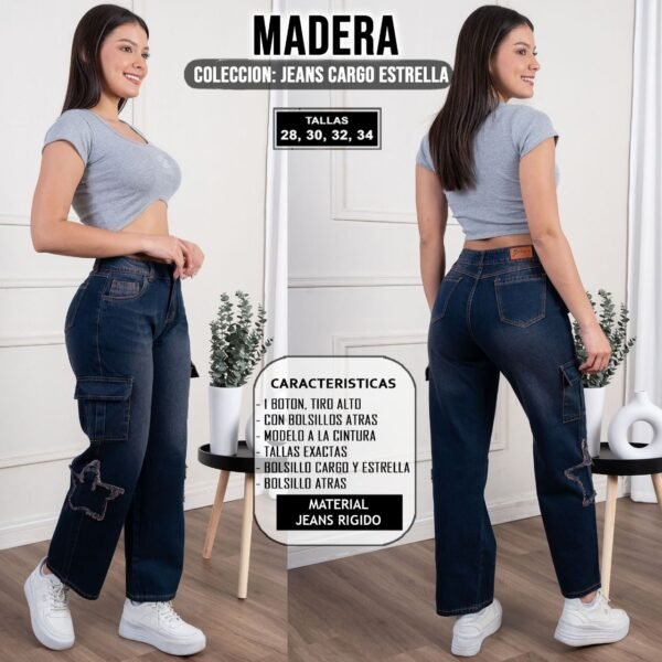 JEANS CARGO ESTRELLA