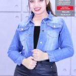 CASACA CLÁSICA CON BRILLOS EN DENIN RÍGIDO