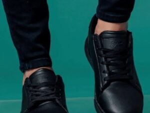 Zapatilla Negro Cuerina | Hombre 3x 100