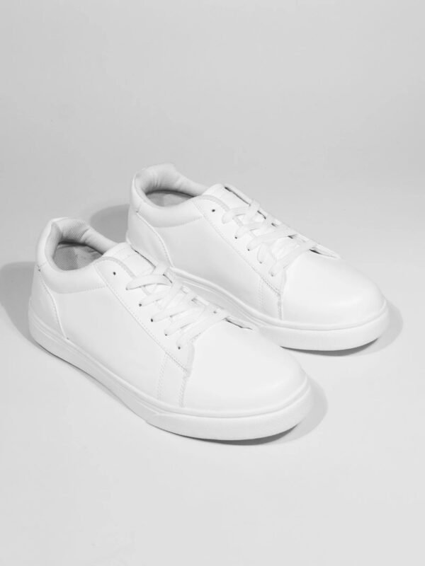 Zapatilla Blanco Cuerina | Hombre 3x100