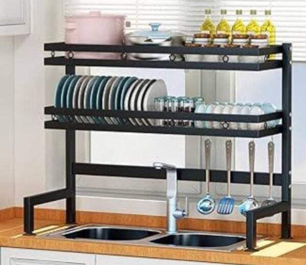 ESCURRIDOR DOS PISOS 85CMS SIN TAPA ACRILICA