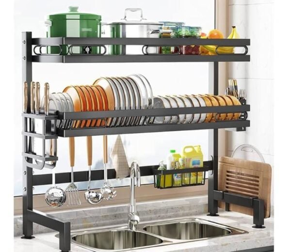 ESCURRIDOR DOS PISOS 85CMS SIN TAPA ACRILICA