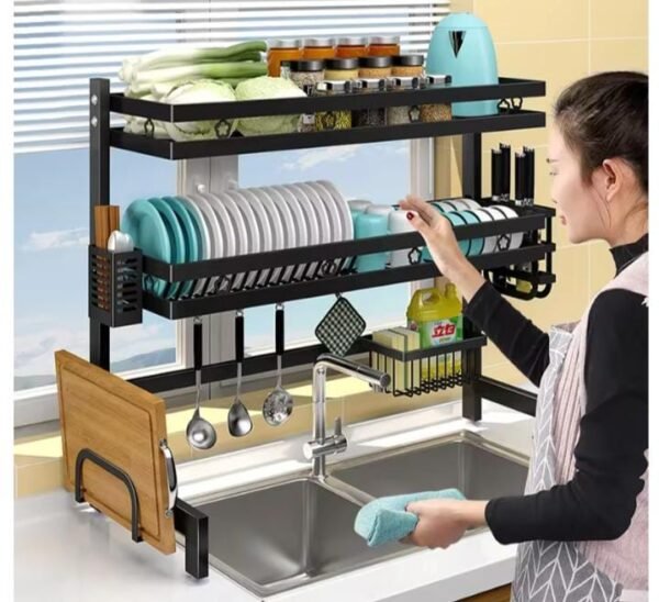 ESCURRIDOR DOS PISOS 85CMS SIN TAPA ACRILICA